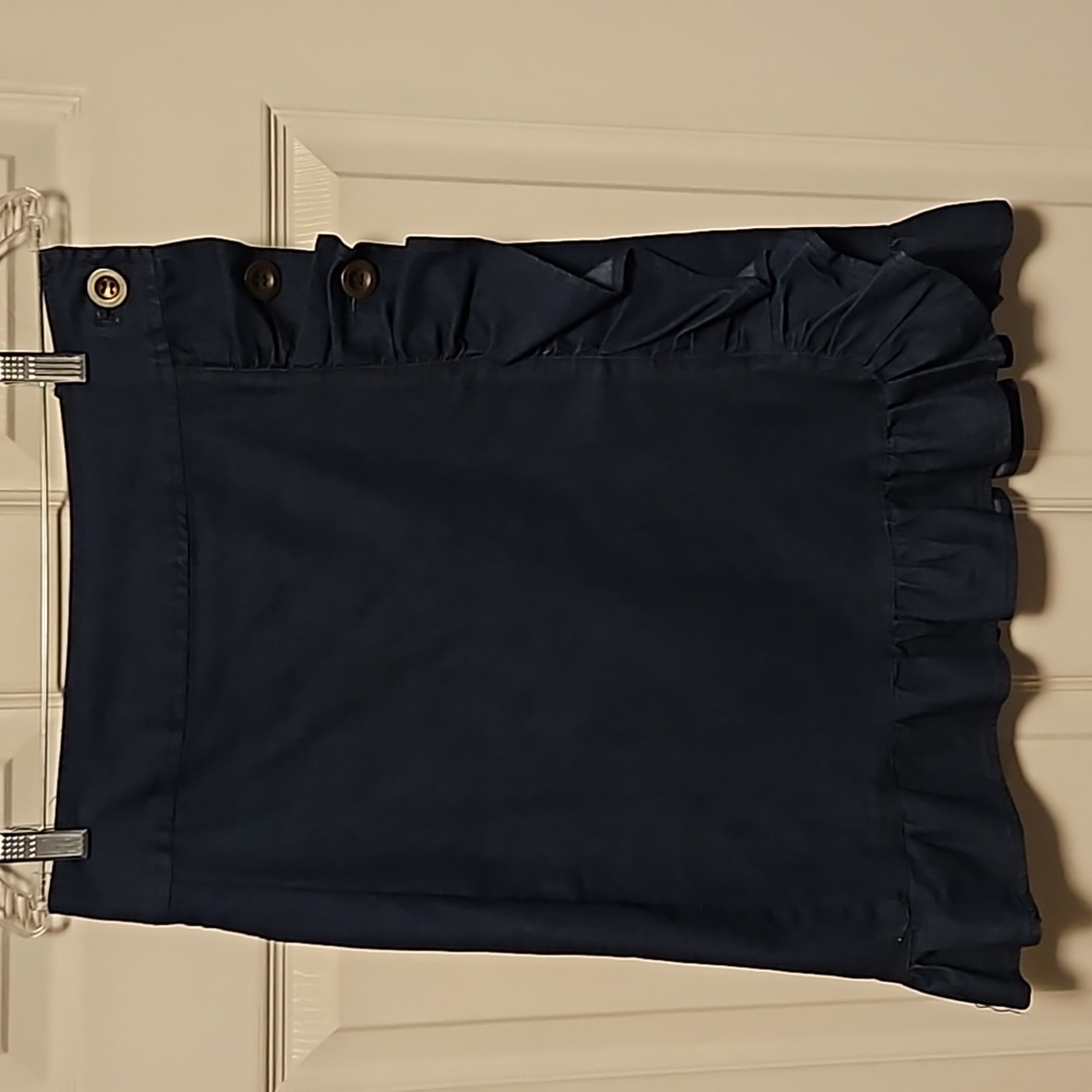 Vesti Ruffle Denim Skirt